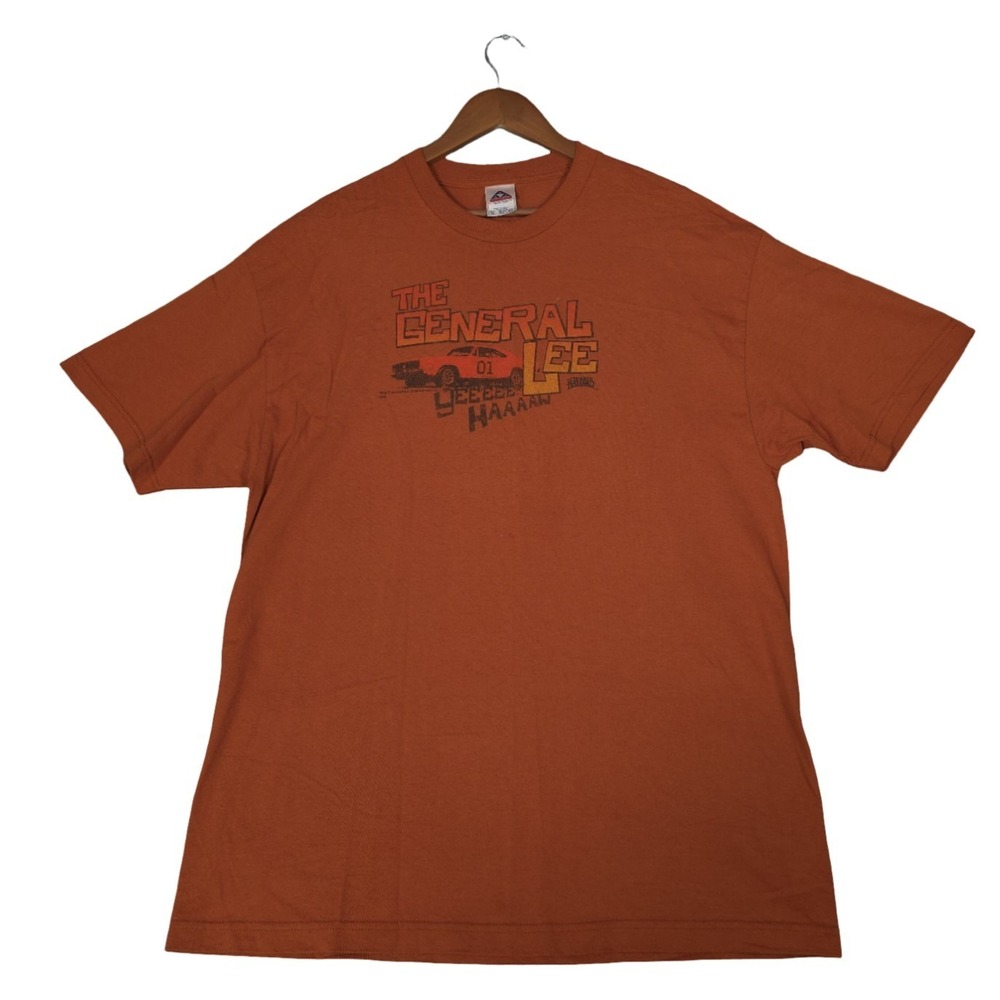 Vintage Dukes of Hazzard General Lee 01 Orange T-Shirt XL Alstyle Cotton Y2K